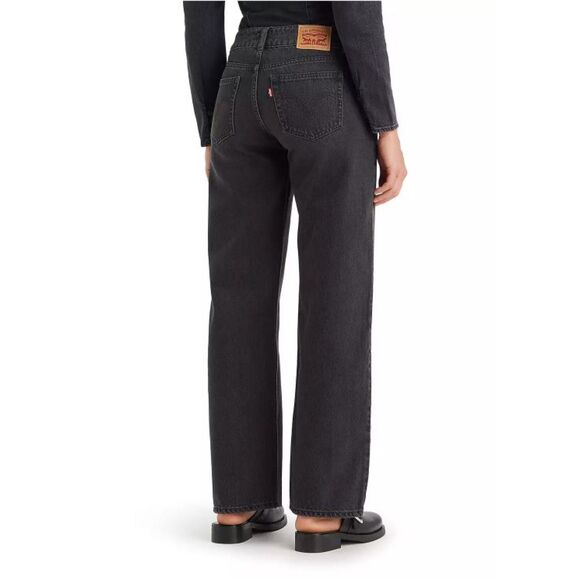 NEW Levi’s Women’s Superlow Loose Jeans 34x32 Black 100% Cotton Y2K Baggy NWT - Picture 3 of 7